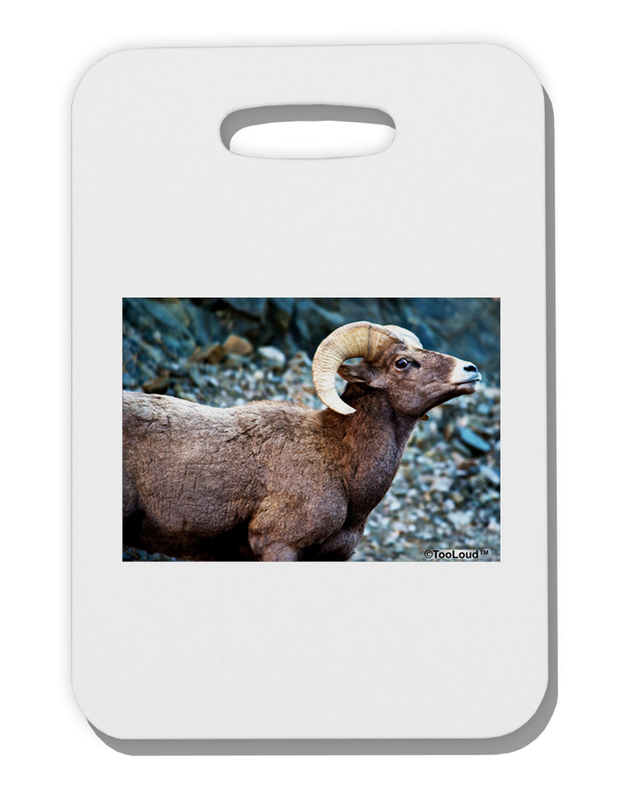 Wide Eyed Big Horn Thick Plastic Luggage Tag-Luggage Tag-TooLoud-White-One Size-Davson Sales