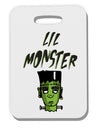 TooLoud Lil Monster Frankenstenstein Thick Plastic Luggage Tag-Luggage Tag-TooLoud-Davson Sales
