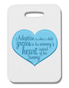 Adoption is When - Mom and Son Quote Thick Plastic Luggage Tag by TooLoud-Luggage Tag-TooLoud-White-One Size-Davson Sales