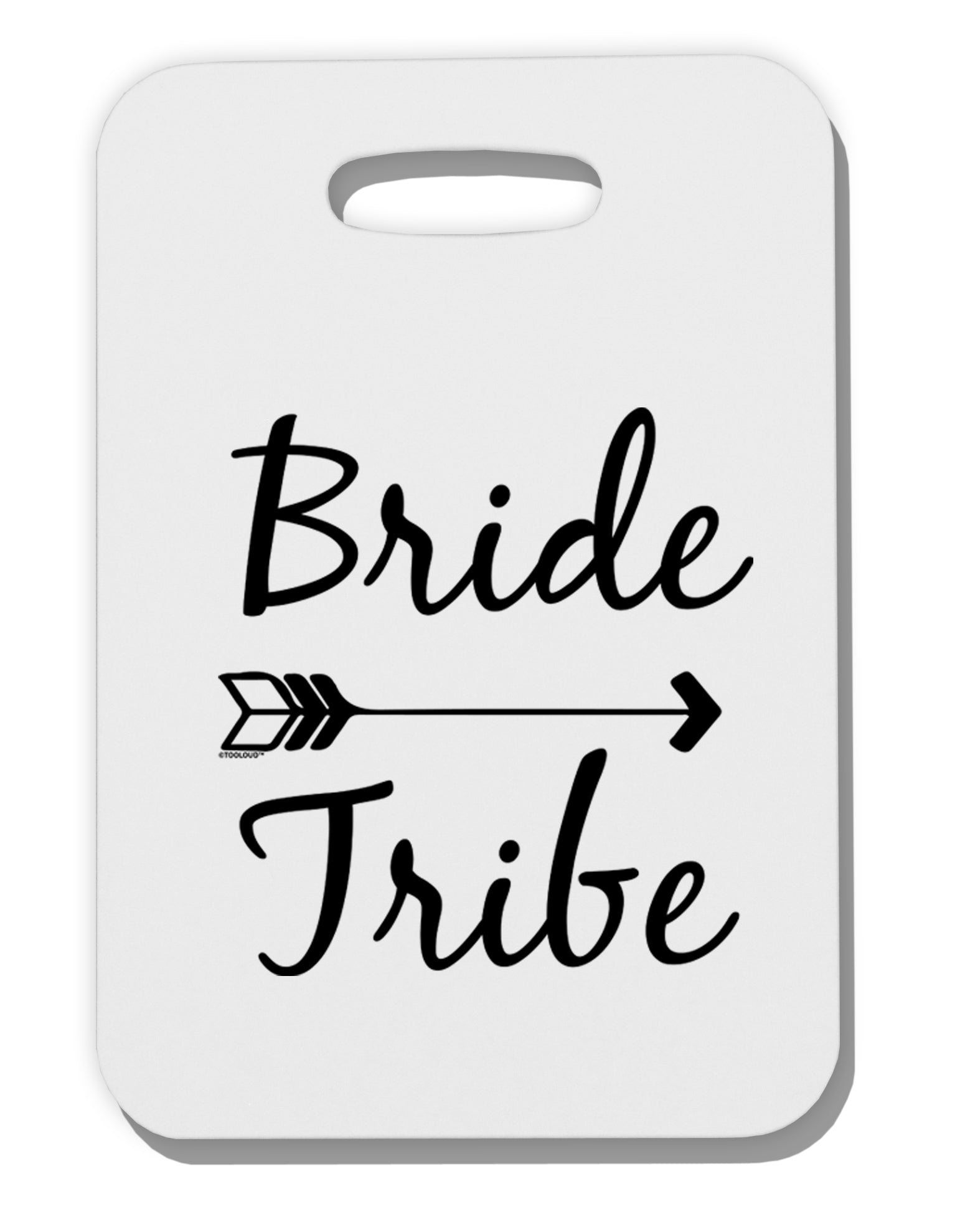 TooLoud Bride Tribe Thick Plastic Luggage Tag-Luggage Tag-TooLoud-Davson Sales