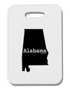 Alabama - United States Shape Thick Plastic Luggage Tag by TooLoud-Luggage Tag-TooLoud-White-One Size-Davson Sales