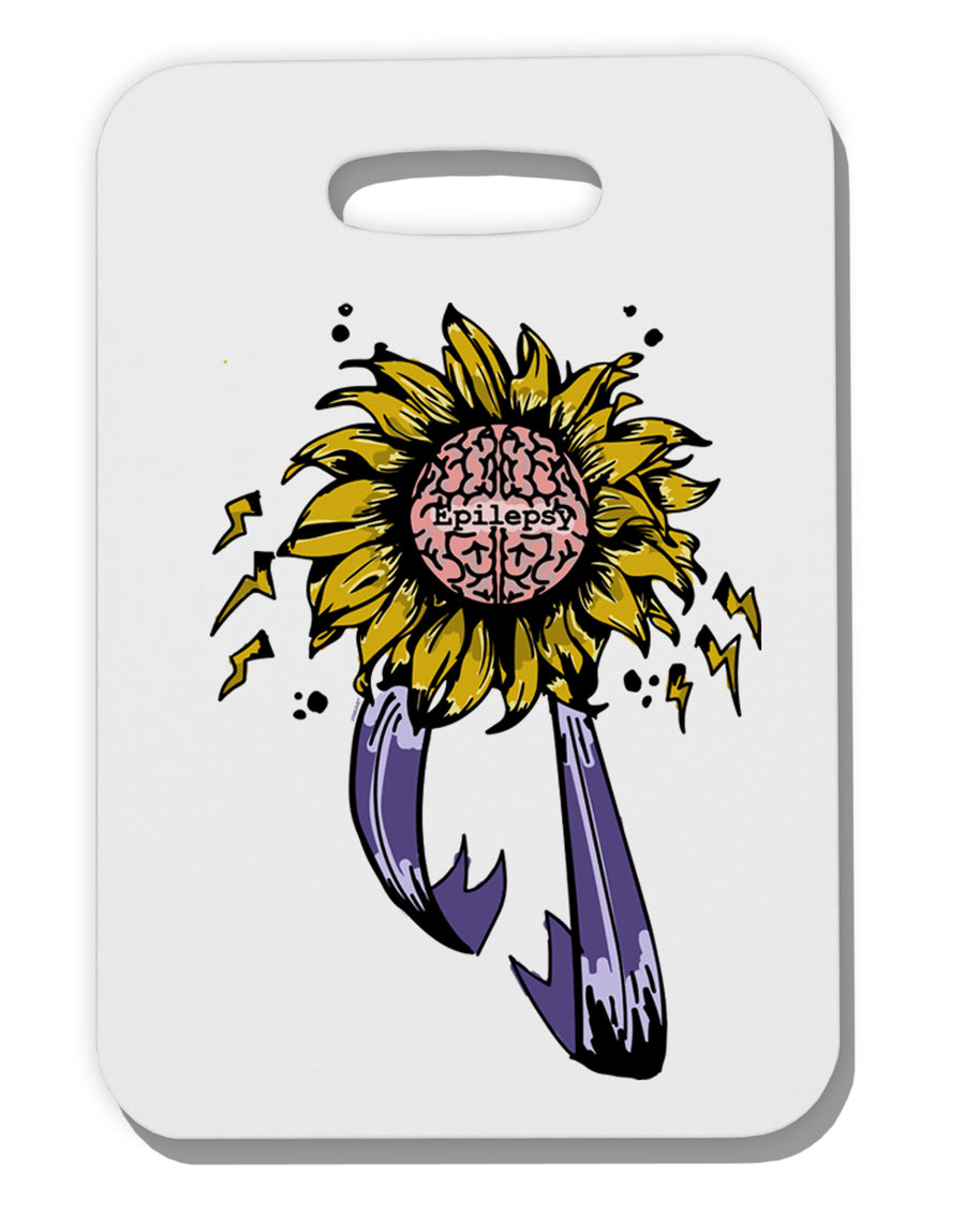 TooLoud Epilepsy Awareness Thick Plastic Luggage Tag-Luggage Tag-TooLoud-Davson Sales