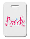 Bride Design - Diamond - Color Thick Plastic Luggage Tag-Luggage Tag-TooLoud-White-One Size-Davson Sales