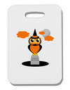 Owl Orange Thick Plastic Luggage Tag-Luggage Tag-TooLoud-White-One Size-Davson Sales