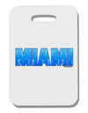 Miami Ocean Bubbles Thick Plastic Luggage Tag by TooLoud-Luggage Tag-TooLoud-White-One Size-Davson Sales