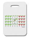 Mexican Flag of Margaritas Thick Plastic Luggage Tag by TooLoud-Luggage Tag-TooLoud-White-One Size-Davson Sales