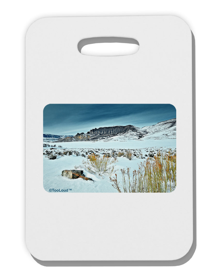 CO Snow Scene Thick Plastic Luggage Tag-Luggage Tag-TooLoud-White-One Size-Davson Sales