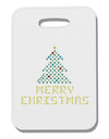 Merry Christmas Sparkles Thick Plastic Luggage Tag-Luggage Tag-TooLoud-White-One Size-Davson Sales