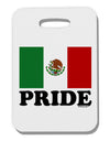 Mexican Pride - Mexican Flag Thick Plastic Luggage Tag by TooLoud-Luggage Tag-TooLoud-White-One Size-Davson Sales