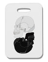 White And Black Inverted Skulls Thick Plastic Luggage Tag by TooLoud-Luggage Tag-TooLoud-White-One Size-Davson Sales