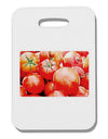 Watercolor Tomatoes Thick Plastic Luggage Tag-Luggage Tag-TooLoud-White-One Size-Davson Sales