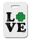 Irish Love - Distressed Thick Plastic Luggage Tag by TooLoud-Luggage Tag-TooLoud-White-One Size-Davson Sales