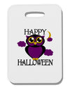 Owl Purple Text Thick Plastic Luggage Tag-Luggage Tag-TooLoud-White-One Size-Davson Sales