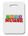 Nicu Nurse Thick Plastic Luggage Tag-Luggage Tag-TooLoud-White-One Size-Davson Sales
