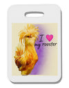 I Heart My Rooster Thick Plastic Luggage Tag-Luggage Tag-TooLoud-One Size-Davson Sales