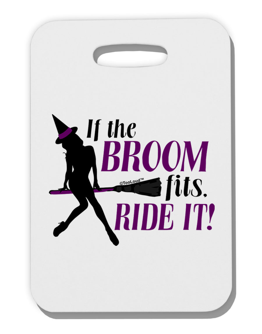 Ride It Purple Thick Plastic Luggage Tag-Luggage Tag-TooLoud-White-One Size-Davson Sales