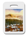 Nature Photography - Mountain Glow Thick Plastic Luggage Tag by-Luggage Tag-TooLoud-White-One Size-Davson Sales