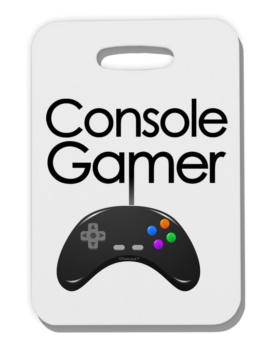 Console Gamer Thick Plastic Luggage Tag-Luggage Tag-TooLoud-White-One Size-Davson Sales