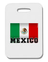 Mexico Flag Thick Plastic Luggage Tag-Luggage Tag-TooLoud-White-One Size-Davson Sales