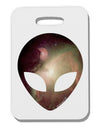 Extraterrestrial Face - Space #2 Thick Plastic Luggage Tag by TooLoud-Luggage Tag-TooLoud-White-One Size-Davson Sales