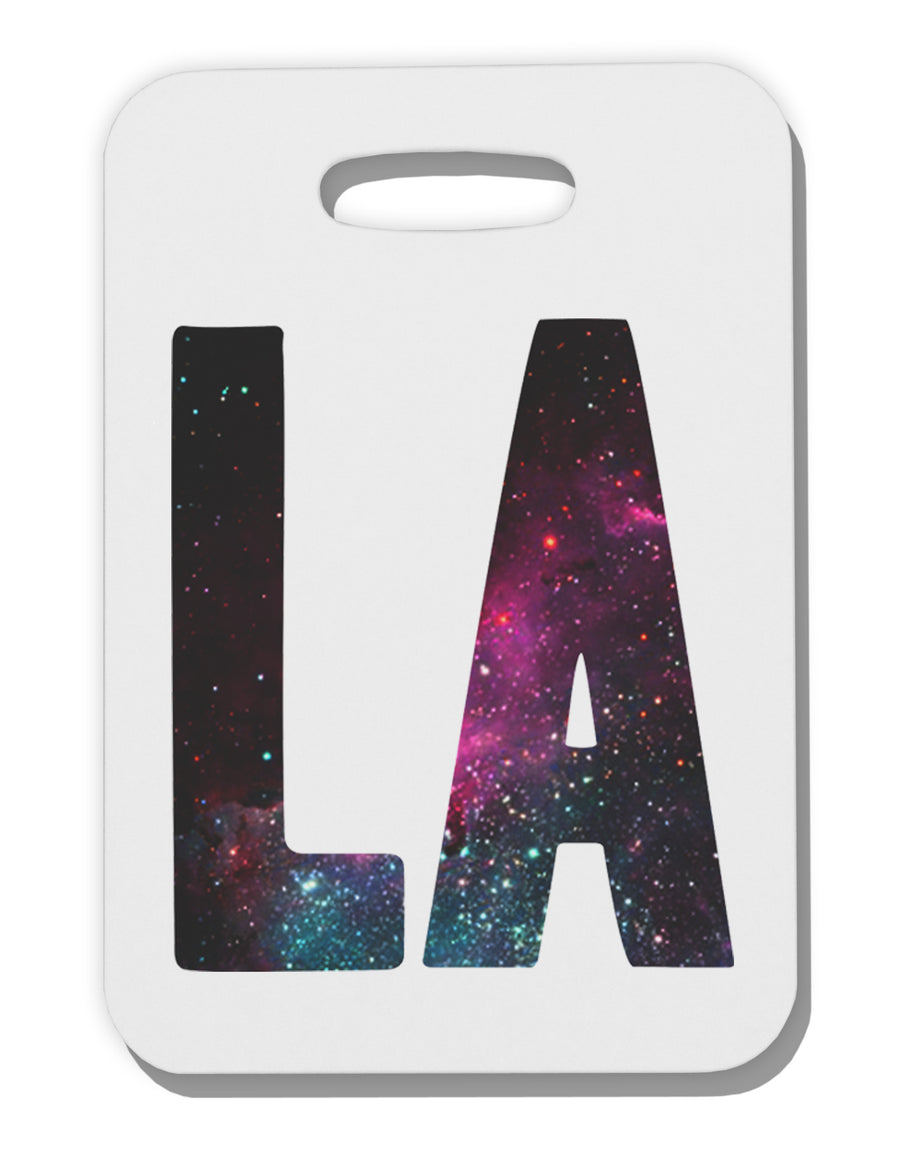 LA Outer Space Desgin Thick Plastic Luggage Tag-Luggage Tag-TooLoud-White-One Size-Davson Sales