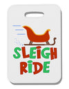 Sleigh Ride Color Thick Plastic Luggage Tag-Luggage Tag-TooLoud-White-One Size-Davson Sales