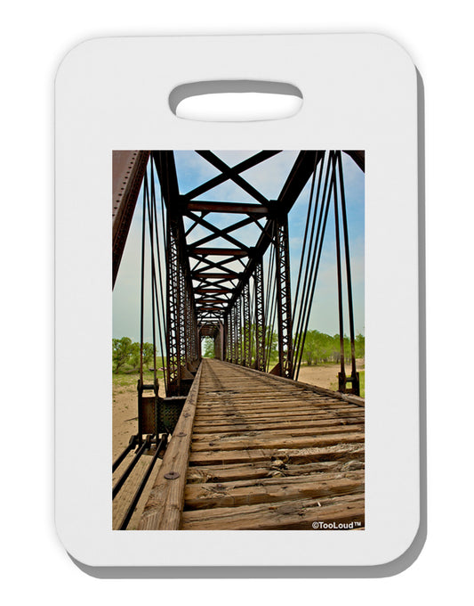 Colorado Landscape Bridge Thick Plastic Luggage Tag-Luggage Tag-TooLoud-White-One Size-Davson Sales