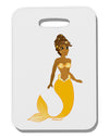 Mermaid Design - Yellow Thick Plastic Luggage Tag-Luggage Tag-TooLoud-White-One Size-Davson Sales