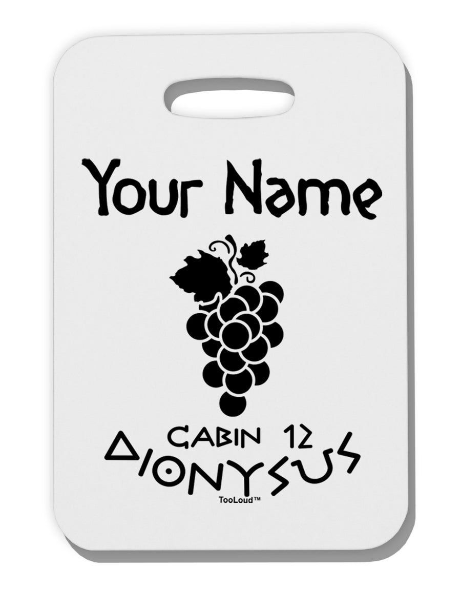 Personalized Cabin 12 Dionysus Thick Plastic Luggage Tag by-Luggage Tag-TooLoud-White-One Size-Davson Sales