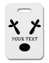 Personalized Matching Reindeer Family Design - Your Text Thick Plastic Luggage Tag-Luggage Tag-TooLoud-White-One Size-Davson Sales