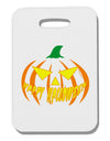 Happy Halloween Jack Yellow Thick Plastic Luggage Tag-Luggage Tag-TooLoud-White-One Size-Davson Sales