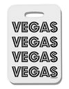 Vegas - Vegas Style Show Lights Thick Plastic Luggage Tag by TooLoud-Luggage Tag-TooLoud-White-One Size-Davson Sales