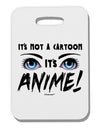 Not A Cartoon Eyes Blue Thick Plastic Luggage Tag-Luggage Tag-TooLoud-White-One Size-Davson Sales