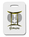 Gemini Symbol Thick Plastic Luggage Tag-Luggage Tag-TooLoud-White-One Size-Davson Sales