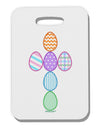 Easter Egg Cross Faux Applique Thick Plastic Luggage Tag-Luggage Tag-TooLoud-White-One Size-Davson Sales