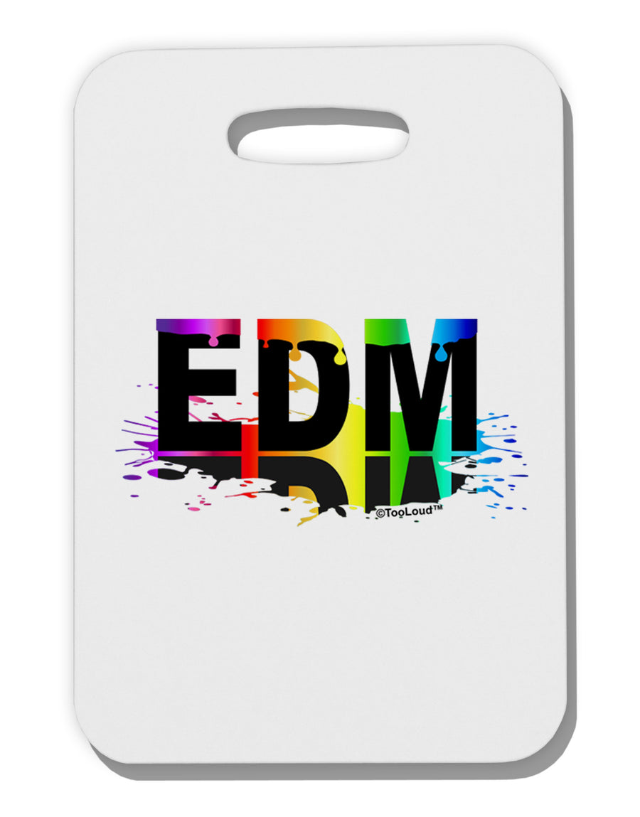 Paint EDM Thick Plastic Luggage Tag-Luggage Tag-TooLoud-White-One Size-Davson Sales