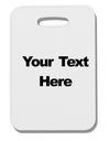 Enter Your Own Words Customized Text Thick Plastic Luggage Tag-Luggage Tag-TooLoud-White-One Size-Davson Sales