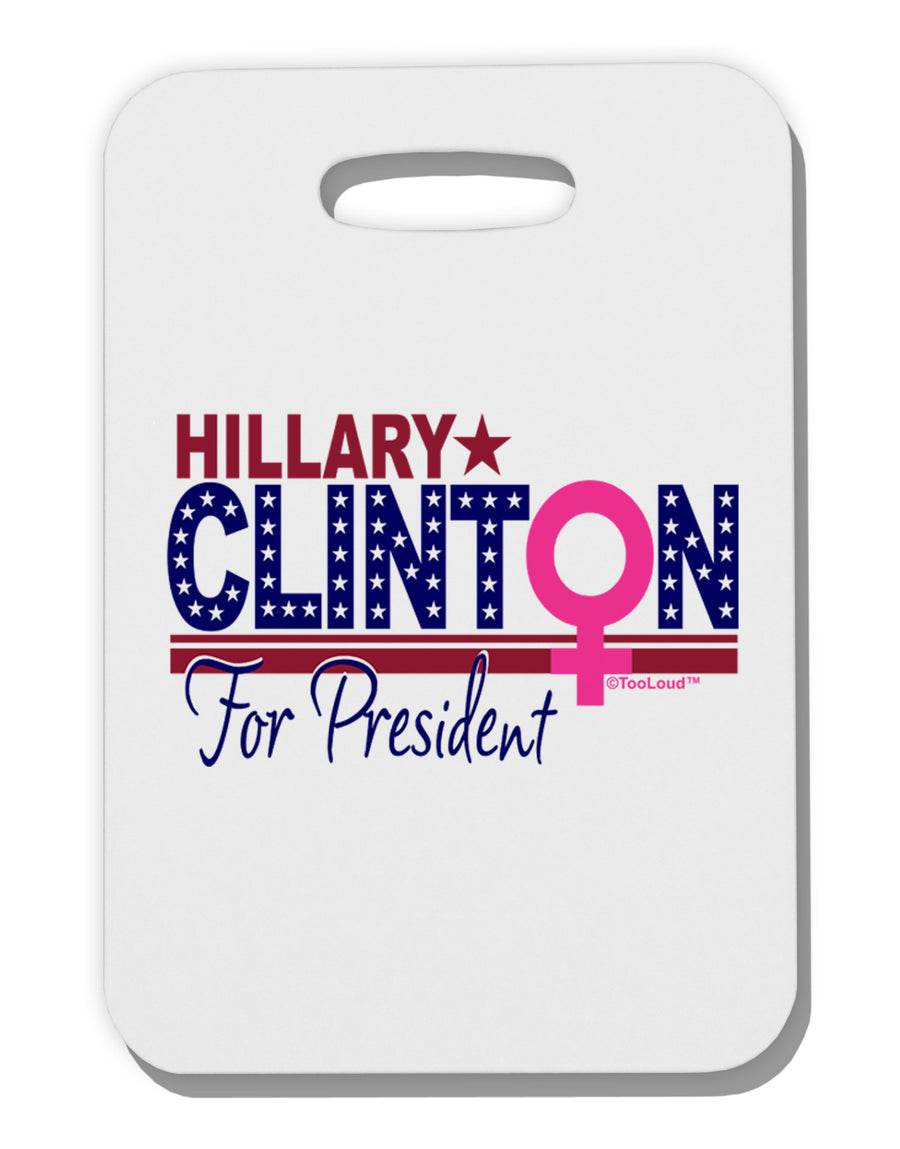 Hillary Female Symbol Thick Plastic Luggage Tag-Luggage Tag-TooLoud-White-One Size-Davson Sales