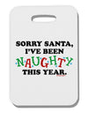 I've Been Naughty This Year Thick Plastic Luggage Tag-Luggage Tag-TooLoud-White-One Size-Davson Sales