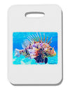 Lionfish in Watercolor Thick Plastic Luggage Tag by-Luggage Tag-TooLoud-White-One Size-Davson Sales