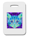 Geometric Kitty Inverted Thick Plastic Luggage Tag-Luggage Tag-TooLoud-White-One Size-Davson Sales