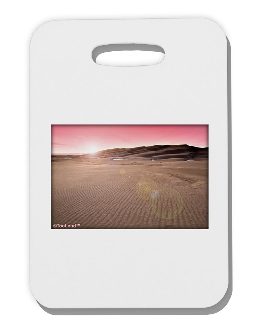 Victor Mines Pink Sunrise Thick Plastic Luggage Tag-Luggage Tag-TooLoud-White-One Size-Davson Sales