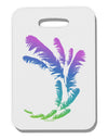 Tropical Feathers Thick Plastic Luggage Tag-Luggage Tag-TooLoud-White-One Size-Davson Sales