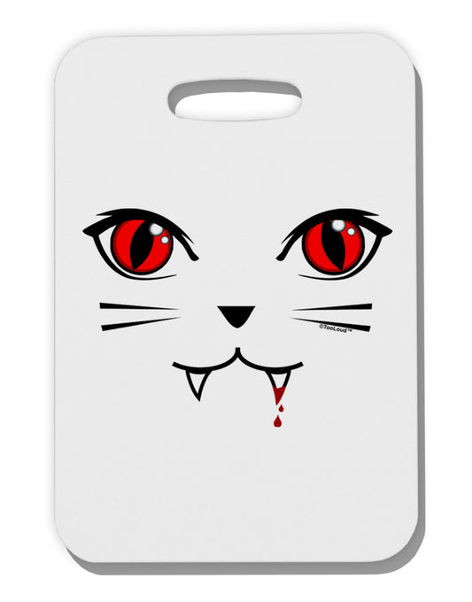 Vamp Kitty Thick Plastic Luggage Tag-Luggage Tag-TooLoud-White-One Size-Davson Sales