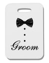 TooLoud Tuxedo - Groom Thick Plastic Luggage Tag-Luggage Tag-TooLoud-White-One Size-Davson Sales