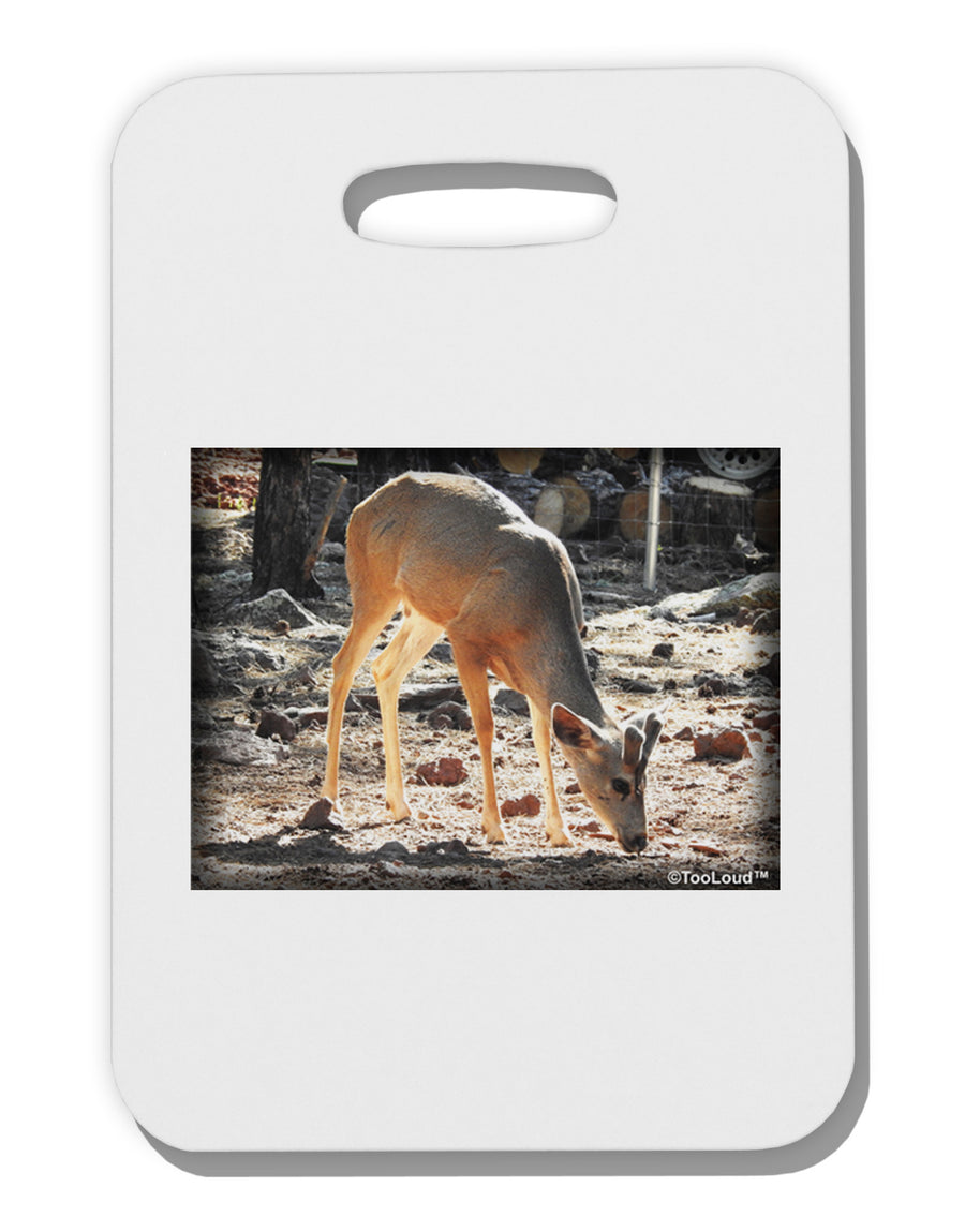 Little Buck Thick Plastic Luggage Tag-Luggage Tag-TooLoud-White-One Size-Davson Sales