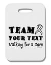 Personalized Team -Name- Walking for a Cure Thick Plastic Luggage Tag-Luggage Tag-TooLoud-White-One Size-Davson Sales