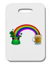 End Of The Rainbow - Beer Thick Plastic Luggage Tag-Luggage Tag-TooLoud-White-One Size-Davson Sales