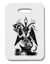 Baphomet Illustration Thick Plastic Luggage Tag by-Luggage Tag-TooLoud-White-One Size-Davson Sales