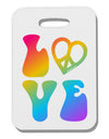 Peace and Love - Peace Heart Love Thick Plastic Luggage Tag-Luggage Tag-TooLoud-White-One Size-Davson Sales